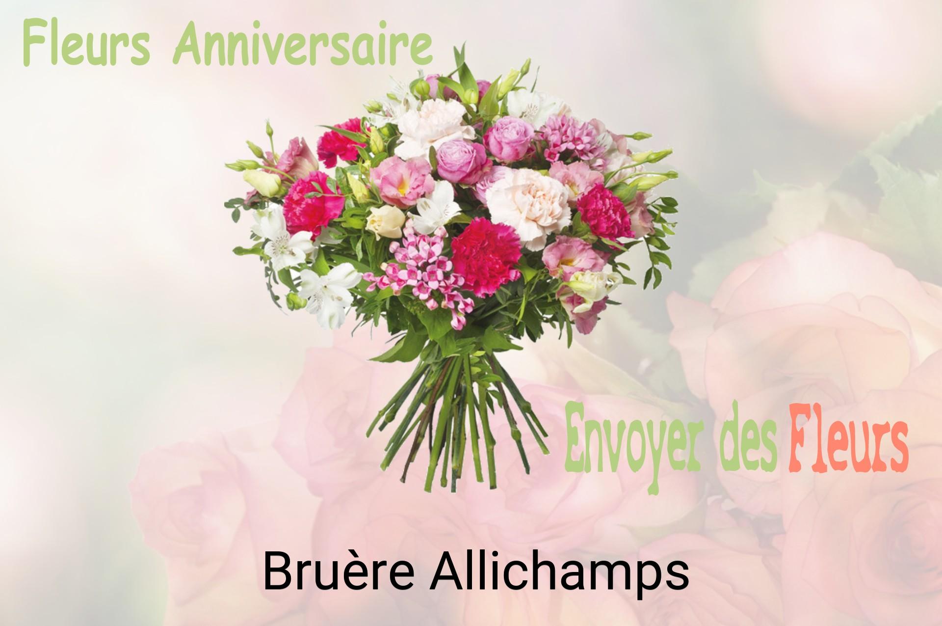 Bouquet de fleurs d’anniversaire livré à Bruère-Allichamps